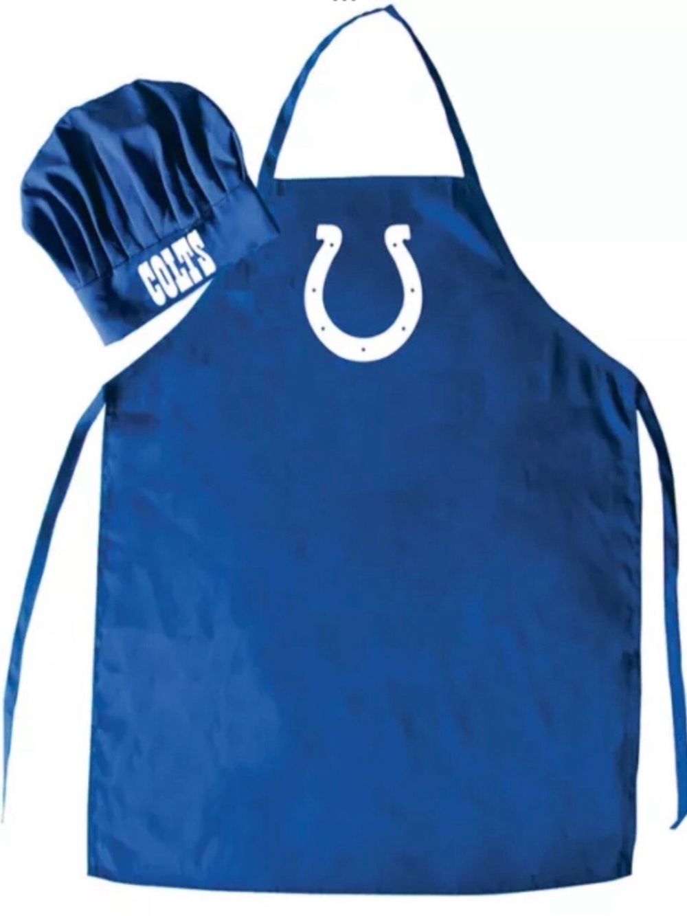 Colts Blue Chef Apron and Hat Set - Team Logo Kitchen Apron